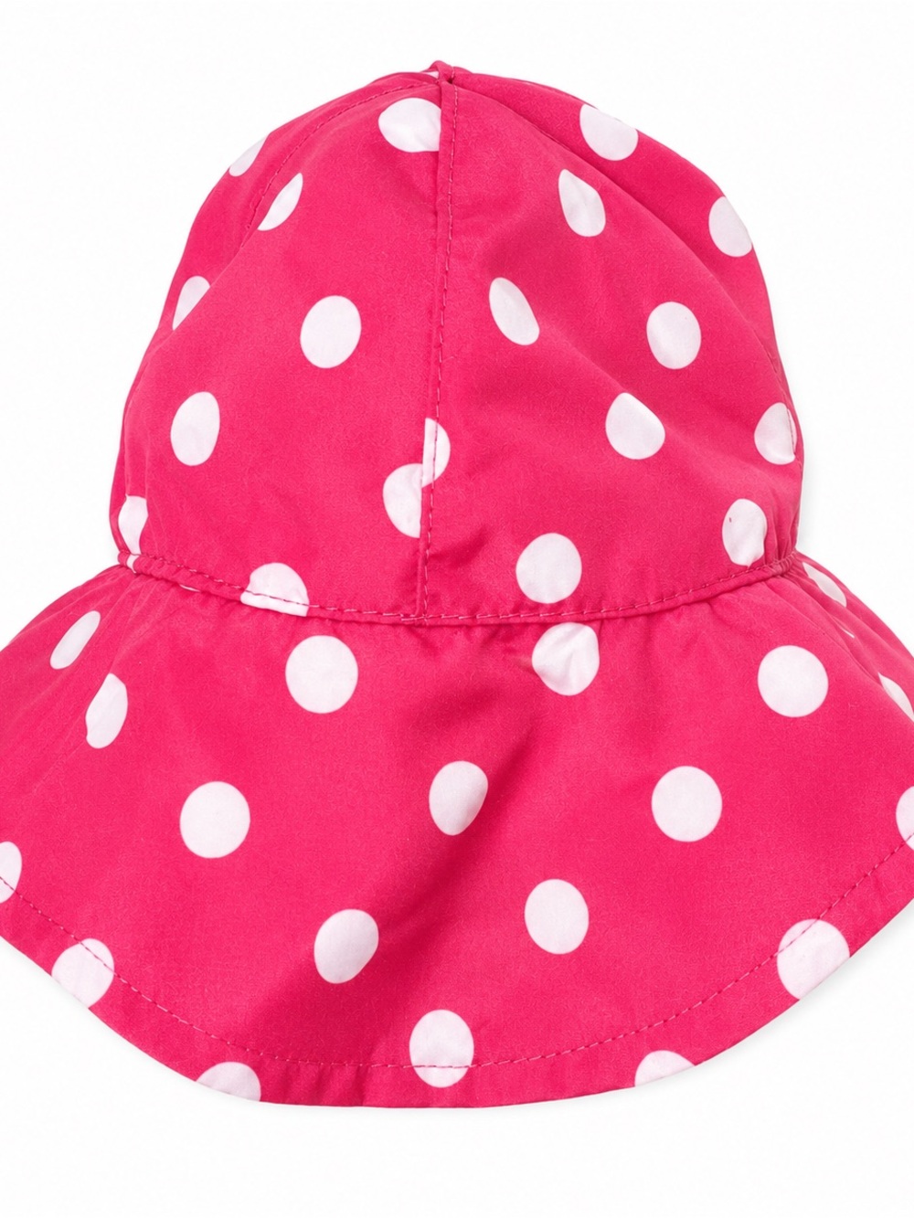 Claire's Hot Pink Polka Dot Kids Sun Hat